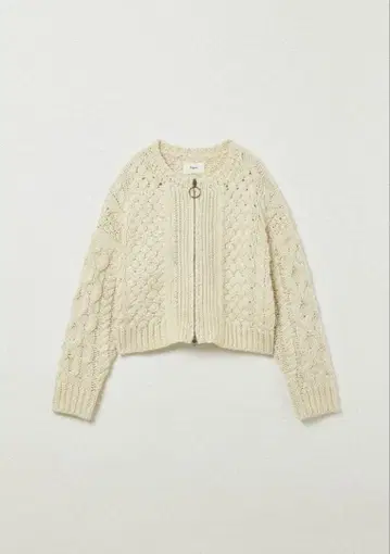 Eaphi CABLE ZIP CARDIGAN