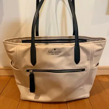 케이트 스페이드 베이지 토트백