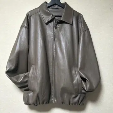 ZARA 브라운 가죽 자켓