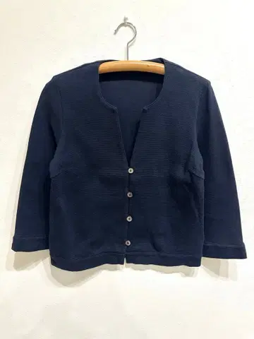 노카라 자켓 NEWYORKER 긴팔 네이비 L