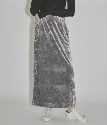 야에 크러쉬 벨로아 스커트