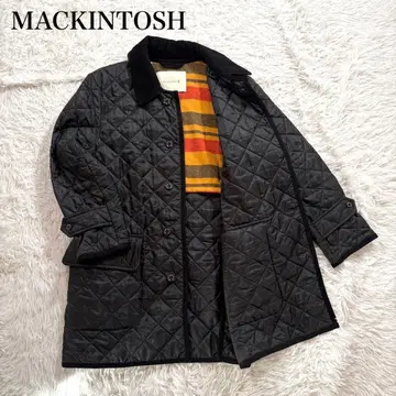 새상품급 매킨토시 퀼팅 코트 BEATTOCK 블랙 34