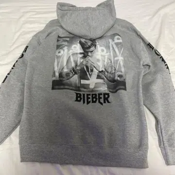 저스틴 비버 purpose 후드 부착 후드티 그레이