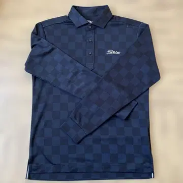 Titleist 체크 무늬 긴팔 피케 셔츠 M