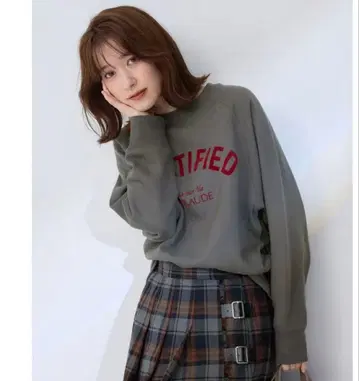 로고 속기모 크루넥 풀오버 / 애니팜 ( any FAM )