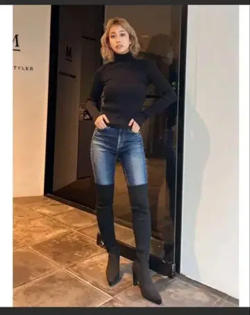 GYDA 인스톰 니트 니하이 부츠 새상품