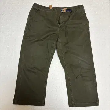 MANASTASH XL 워크 팬츠 카키 7부 길이