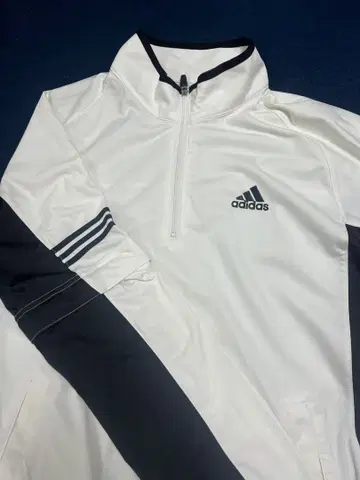 아디다스 골프 블루종 타입 스탠드 카라 셔츠 새상품급