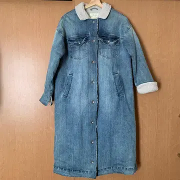 REAC 보아 데님 롱 코트