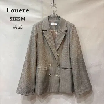 Louere 루엘레 2way 슬릿 슬리브 테일러드 자켓 체크 M