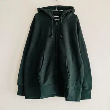 GU 헤비 웨이트 빅 맨투맨 풀 집업 후드티 Zip-up 후디