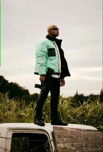 DOUBLE PUSH REVERSIBLE DOWN JACKET BLACK