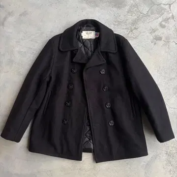 새상품급 42 schott 피코트 740 블랙 퀼팅 USA제