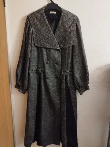 엑시즈팜 롱 코트 다크 그레이 F 사이즈