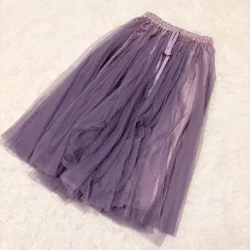 12Twelve Agenda 튤 스커트 풍성한 실루엣 라벤더