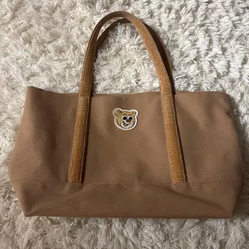 러브리바이페이러 올드 테디 와펜 토트백 베이지 대