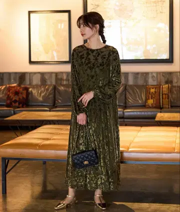 FREAK'S STORE 오팔 꽃무늬 절개 드레스 (원피스)