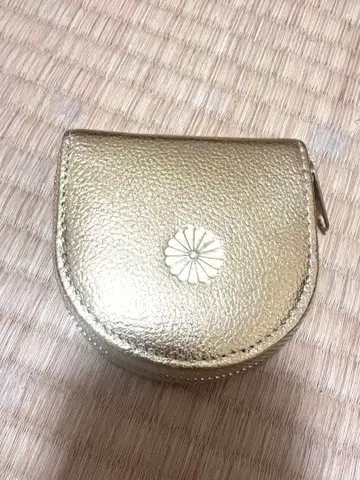 황궁 구매 골드 라운드 지퍼 코인 케이스 새상품급