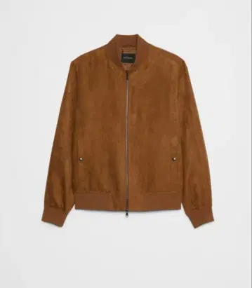 바나나리퍼블릭 비건 스웨이드 봄버 자켓 브라운 L 사이즈