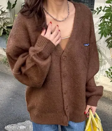 CIAOPANIC 샤기 니트 가디건