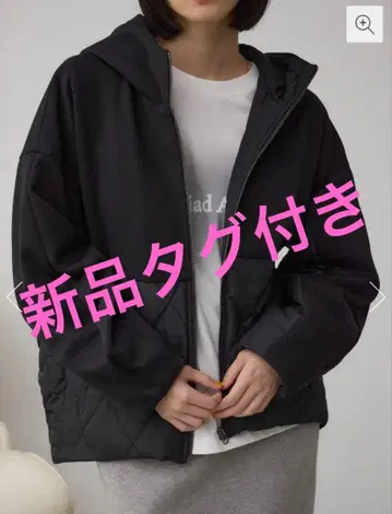 택 포함 새상품 AZUL by MOUSSY 종이상자 도킹 지퍼 후드티