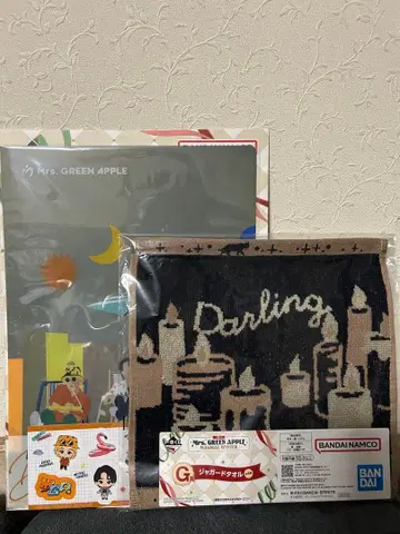 미세스 그린애플 제일복권 자카드 타월 클리어 파일 스티커