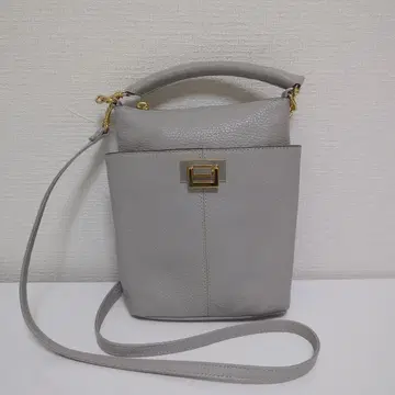 ATAO 그레이 가죽 숄더백