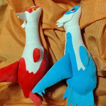 미사용 익명 배송 라티오스 라티아스 모후굿토 봉제 인형 포켓몬 2종