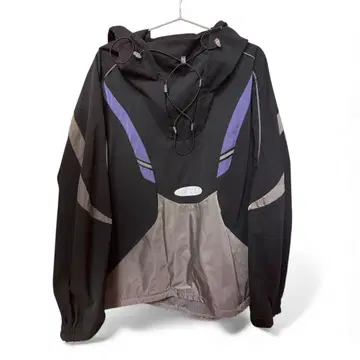 chloma Y2K 아노락:cord model 블랙 x 스틸 그레이