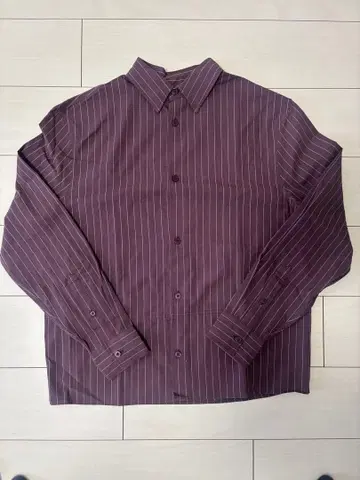 ZARA 스트라이프 패턴 코튼 셔츠