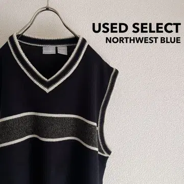 구제 의류 'NORTHWEST BLUE' Acrylic Knit Vest
