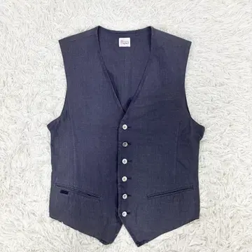 PAPAS 파파스 코튼 베스트 수트 베스트 포멀 네이비 M