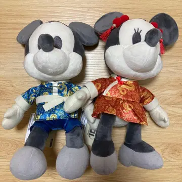 미키&미니 데코콜렉션 차이나복 BIG 봉제 인형 컴플리트