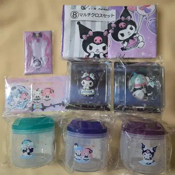 산리오 Happy 복권 7세트 & 쿠로미 멀티 크로스