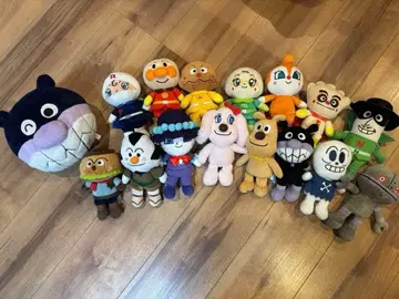 호빵맨 캐릭터 봉제 인형 세트 15개 바이킹맨 볼 세트 판매