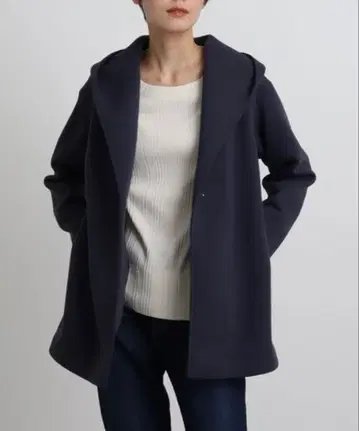 미사용급 INDIVI 인디비 종이상자 후디드 코트