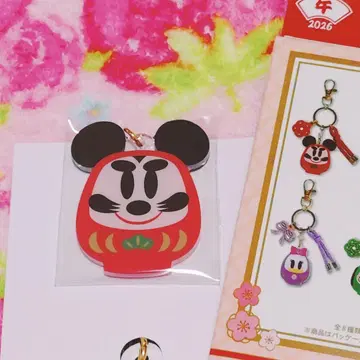 디즈니 미키 달마 키체인 오쇼가츠 2026