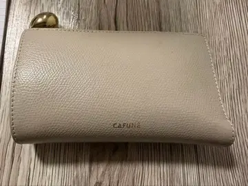 CAFEUN 베이지 접이식 지갑