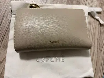 CAFEUN 베이지 접이식 지갑