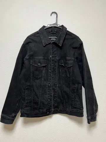 ZARA 블랙 데님 자켓 M