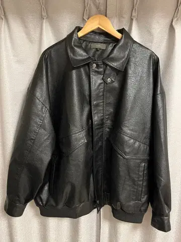 CLEL 클레일 가죽 블루종 L 사이즈 롱ver