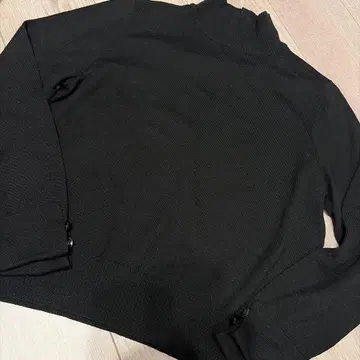 긴자 매기 울 블랙 하이넥 고급 니트