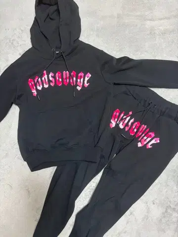 godsavage 셋업 후드티