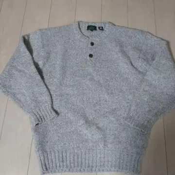 모 100% 90s 니트 스웨터 크로쉐 3L 믹스 컬러 싸개 단추