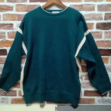 niko and - 다크 그린 크루넥 스웨터 L 사이즈