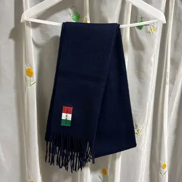 네이비 100% 울 머플러 이탈리아제