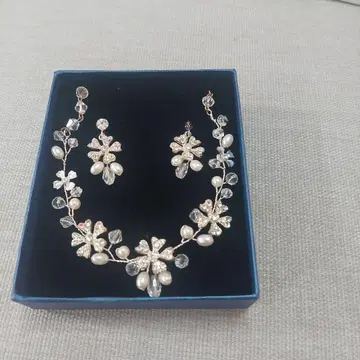 브라이덜 액세서리 YNS Wedding 목걸이 귀찌 세트