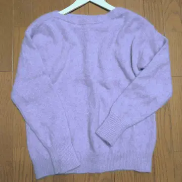 [ 새상품급 ] soage 소아쥬 폭스 울 실크 보트넥 니트