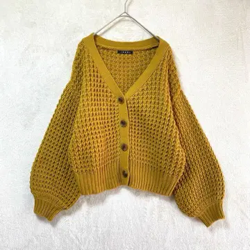 INGNI/V넥 니트 가디건/M/벌룬 슬리브 루즈핏