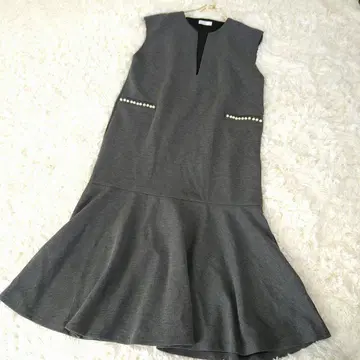 Helm 스키퍼 펄 슬리브리스 원피스 머메이드 점프수트 M 그레이